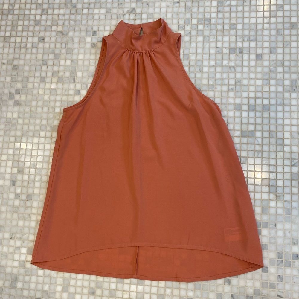 Prologue Light Orange Sleeveless Shirt NWT